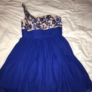 Royal blue homecoming dress